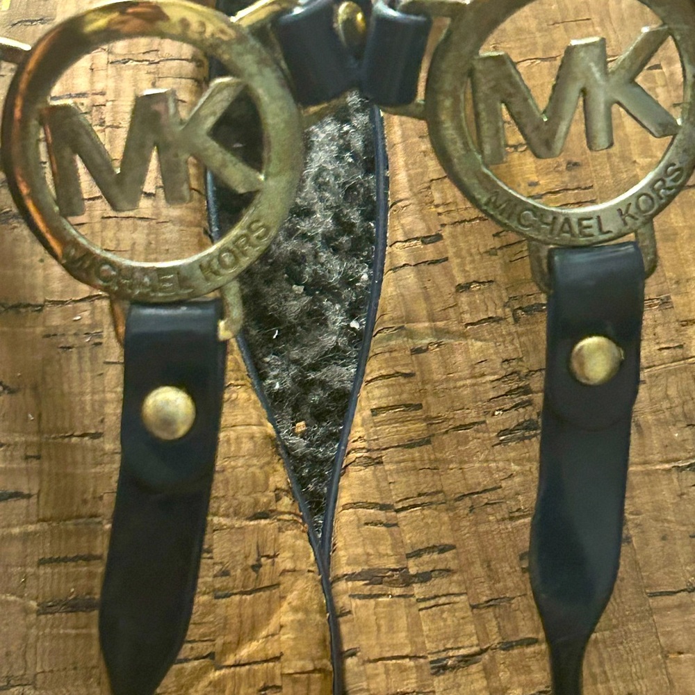 This is a MIchael Kors navy blue sandals